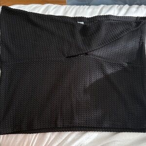 Black Textured Skirt